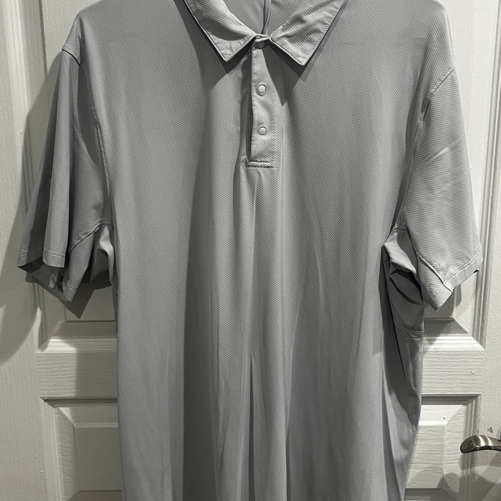 lululemon athletica Light Gray Polo Shirt